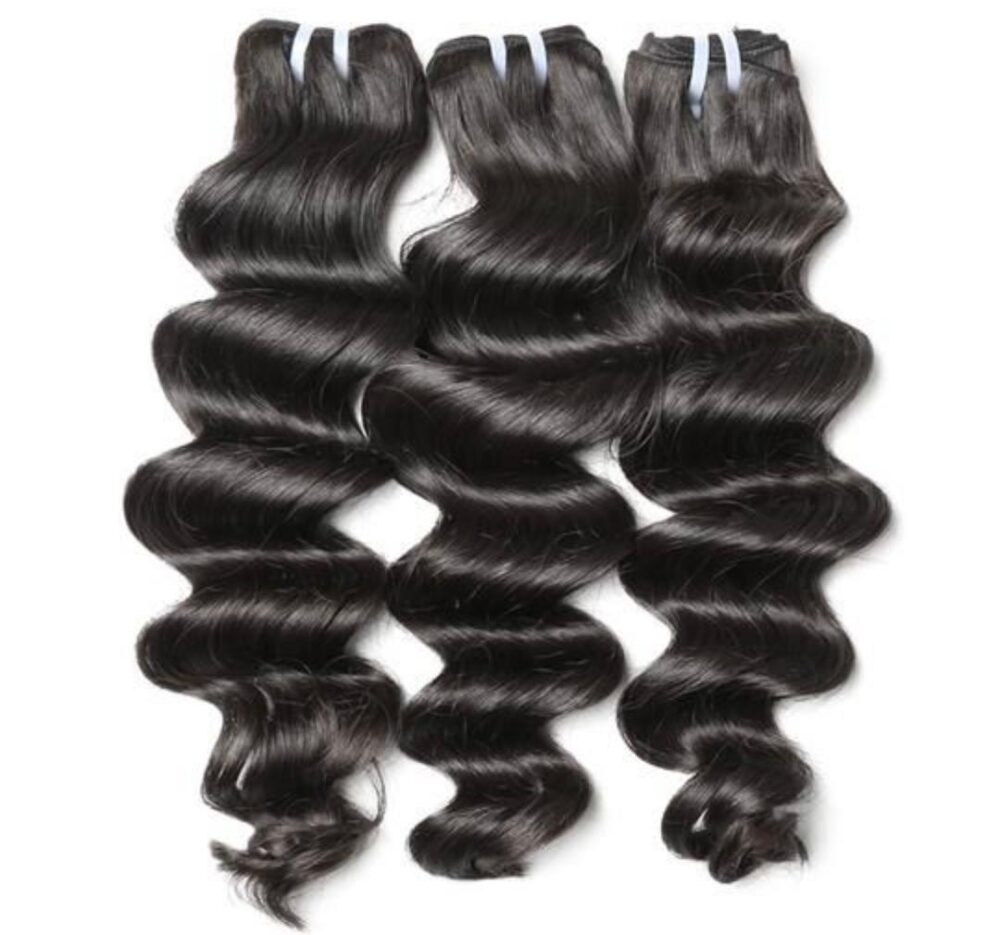 Raw body wave hair bundles